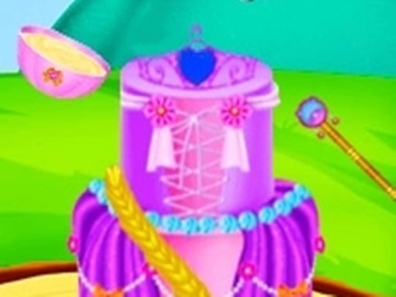 Princess Dress Cake - Fondant Cakes Game Cover