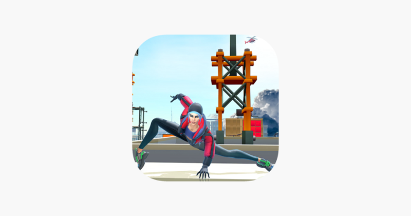 Rope Flying - Girl Super Hero Game Cover
