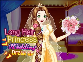 Long Hair Princess Wedding Dress up Image