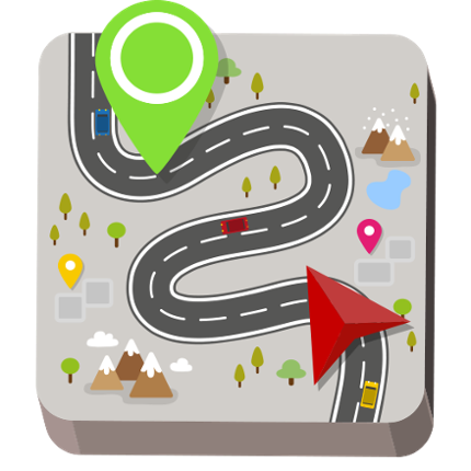 GPS Route Finder Navigation Game Cover
