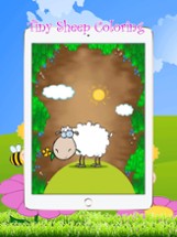 Tiny Sheep Farm Coloring Book : Color Your pages and Paint the Animals of the Farm Drawing and Painting Games for Kids Image