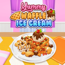 Yummy Waffle Ice Cream Image