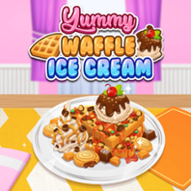 Yummy Waffle Ice Cream Image