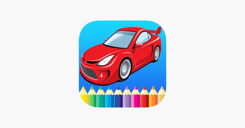 Sport Car Coloring Book Drawing Vehicles for Preschool Boys Game Cover