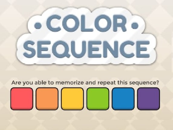 Color Sequence Game Cover