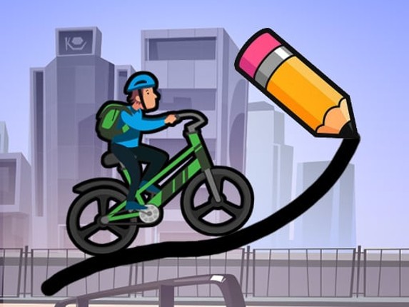 Draw The Bike Bridge Game Cover