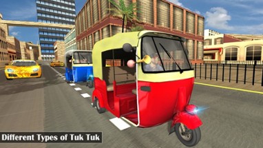 Futuristic Flying Tuk Tuk Simulator - Auto Rickshaw Driving Image