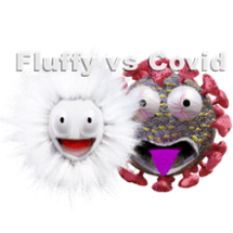 Fluff vs Covid Image