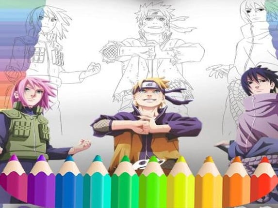 Naruto Shippuden Coloring Book: draw Book Ninja Game Cover
