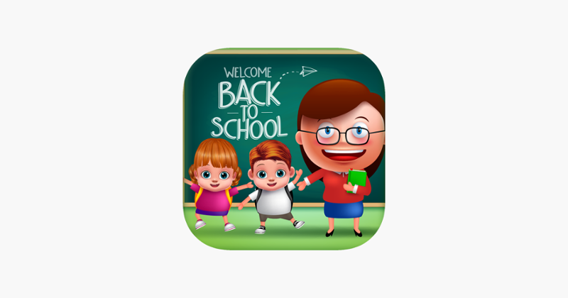 Twins Baby First Day At School Game Cover