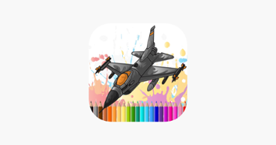 Air Plane Flight Coloring Book for kidออ Image