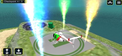 Flying Superhero Helicopter 3D Image