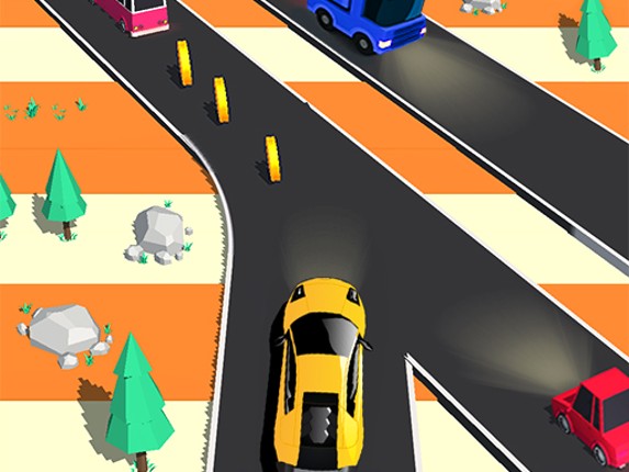 Traffic Car Run 2D : Car games Game Cover
