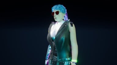 3D Cyberpunk Game Ready Character Image