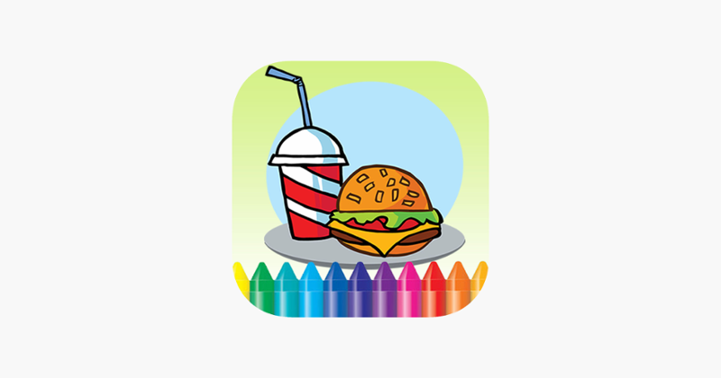Food Coloring Book -  Drawing Painting for Kids Free Games Game Cover