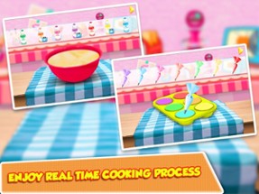 Cooking Colorful Cupcakes Game! Rainbow Desserts Image