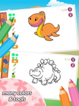 Dino Coloring Book Drawing for Kid Games Image