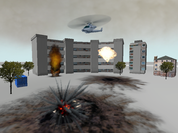 Helicopter/Car Game (4MB RAM) - test scene Game Cover