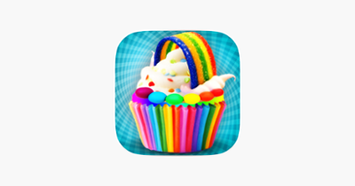 Cooking Colorful Cupcakes Game! Rainbow Desserts Image