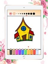 Coloring Book House: Learn to draw &amp; paint for Kid Image