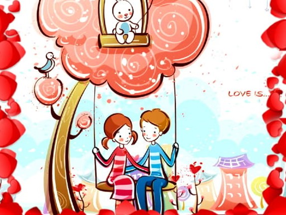 Loving Couple Jigsaw Game Cover