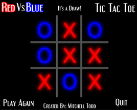 Red Vs Blue TicTacToe Image