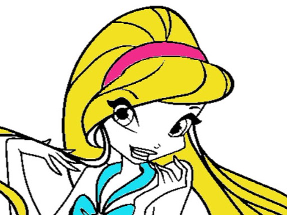 Winx Coloring Page Game Game Cover