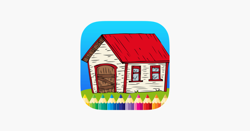 Coloring Book House: Learn to draw &amp; paint for Kid Game Cover