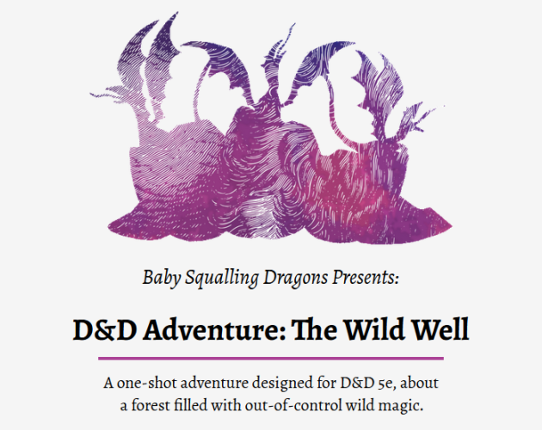 D&D Adventure: The Wild Well ($3) Game Cover