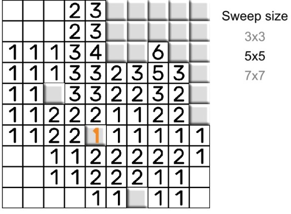 Large area minesweeper Game Cover