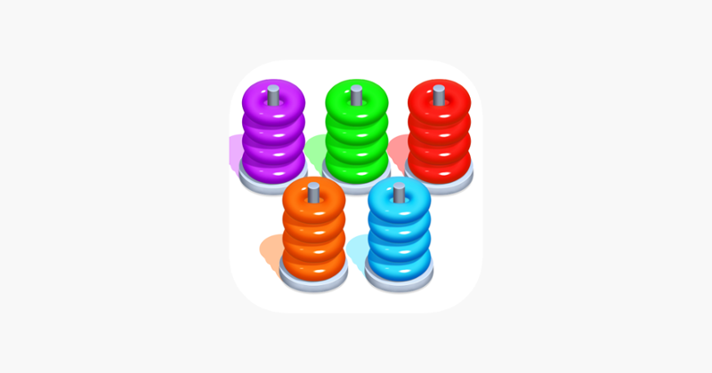 Hoop Stack Puzzle - Sort Color Game Cover