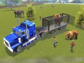 Zoo Animals Transporter Truck parking Simulator 3D Image