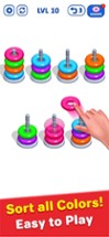 Hoop Stack Puzzle - Sort Color Image