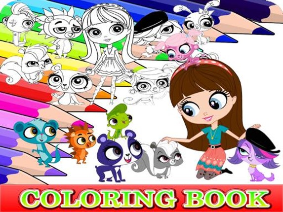 Coloring Book for Littlest Pet Shop Game Cover