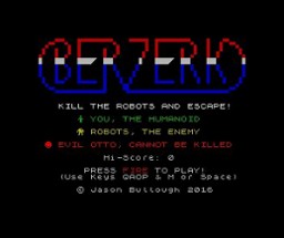 Berzerk - ZX Spectrum Image
