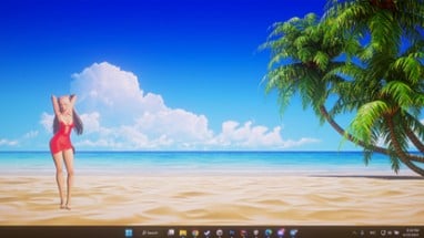 Desktop Beach Girls Image