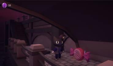 Catniss and the Phantom Candies / Cute 3D Spooky Browser / Image