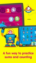 Robots &amp; Numbers - games to learn numbers and practice counting, sums &amp; basic maths for kids and toddlers (Premium) Image