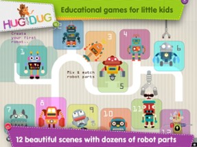 HugDug Robots - Little kids and toddlers build amazing robots and crazy machines Image