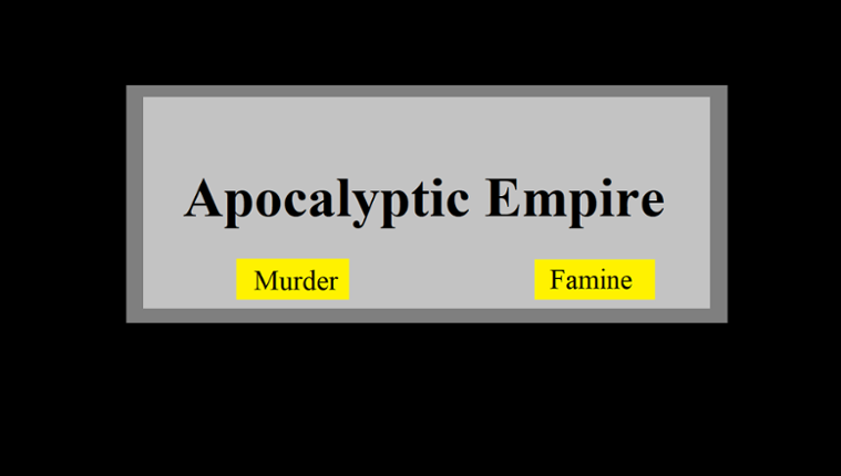 Apocalyptic Empire Game Cover