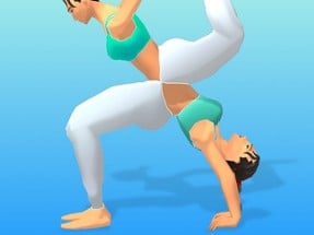 Couple Yoga 3D Image