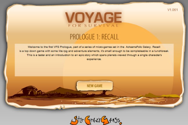 Voyage For Survival P1 (2008) Game Cover
