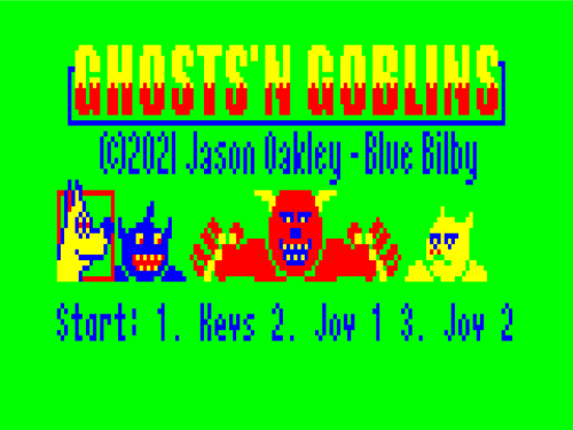 VZ200 Ghosts 'N Goblins Game Cover