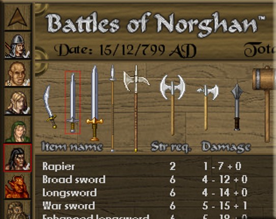 Battles of Norghan Game Cover