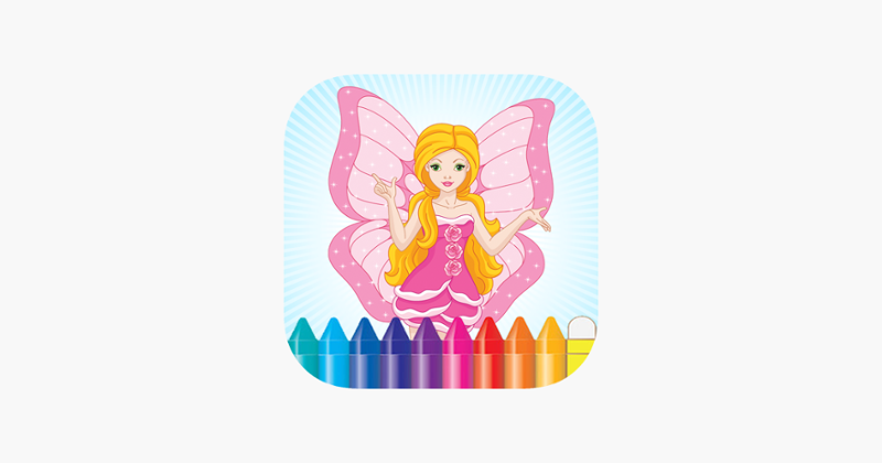 Fairy &amp; Princess Coloring Book for Kids Preschool Toddler Game Cover