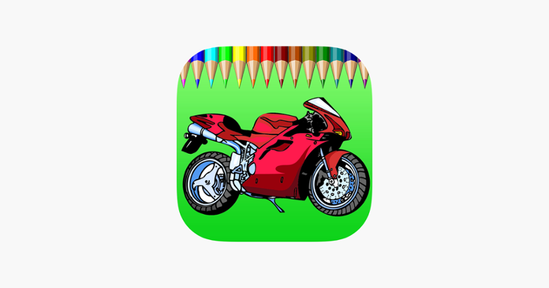 Motorcycle Coloring Book For Kids - Games Drawing and Painting For learning Game Cover