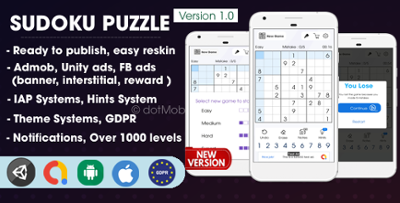 Sudoku - Unity Complete Project Image