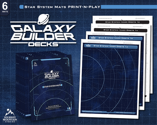 Galaxy Builder Decks: Star System Mats Game Cover