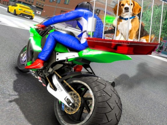 Motorcycle Pet Delivery Game Cover