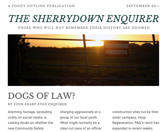 Sherrydown Enquirer 4: Bad Dog Game Cover